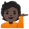 Person Tipping Hand: Dark Skin Tone Emoji 💁🏿 image - Google Noto Color style
