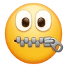 拉链口面 Emoji 🤐 image - Huawei Harmony OS style