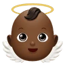 Baby Angel: Medium-Dark Skin Tone Emoji 👼🏾 image - Huawei Harmony OS style