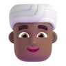 Man Wearing Turban: Medium-Dark Skin Tone Emoji 👳🏾‍♂️ image - Microsoft 3D Fluent style