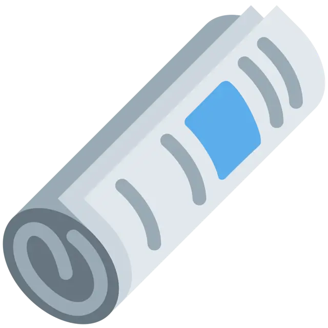 Rolled-Up Newspaper