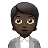 Office Worker: Dark Skin Tone