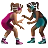 Women Wrestling: Medium Skin Tone, Medium-Dark Skin Tone