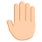 Raised Back Of Hand: Medium-Light Skin Tone