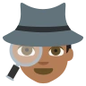 Detective: Medium-Dark Skin Tone Emoji 🕵🏾 image - EmojiTwo style