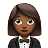 Woman In Tuxedo: Medium-Dark Skin Tone