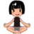 Woman In Lotus Position: Medium-Light Skin Tone