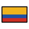 Flag: Colombia Emoji 🇨🇴 image - OpenMoji style