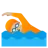 Person Swimming: Medium-Light Skin Tone