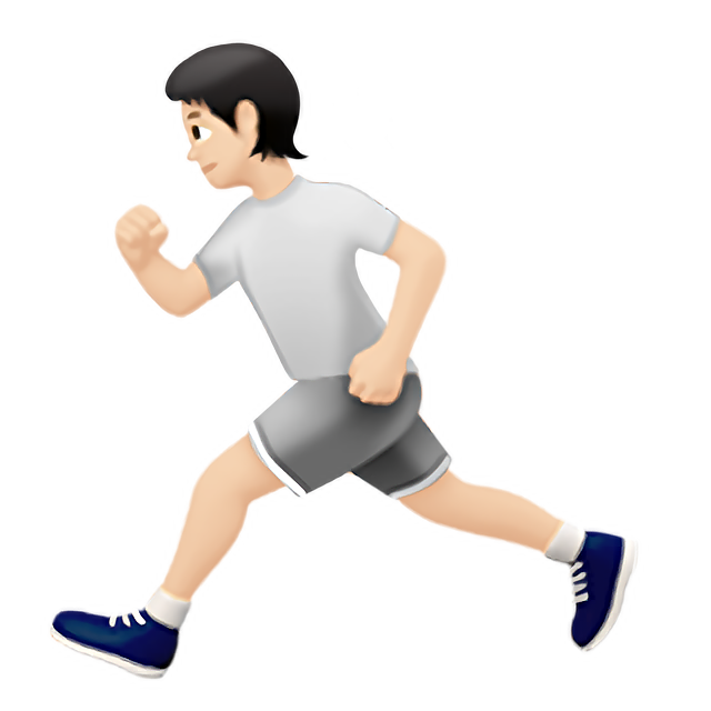 Person Running: Light Skin Tone