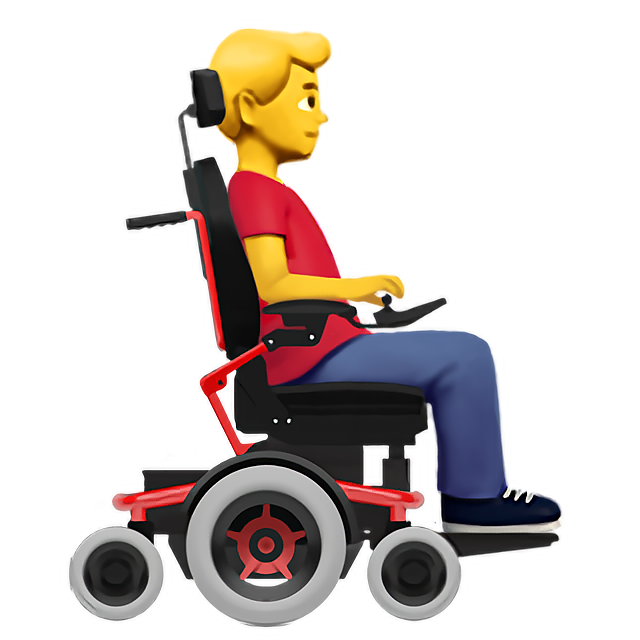 Man In Motorized Wheelchair Facing Right