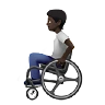 Person In Manual Wheelchair: Dark Skin Tone Emoji 🧑🏿‍🦽 image - Apple style