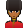 Guard: Medium-Dark Skin Tone Emoji 💂🏾 image - Emojidex style