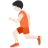 Person Running: Light Skin Tone
