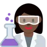 Woman Scientist: Dark Skin Tone Emoji 👩🏿‍🔬 image - Twitter / X (Twemoji) style