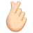 Hand With Index Finger And Thumb Crossed: Light Skin Tone