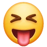 Rosto com a língua presa e os olhos bem fechados Emoji 😝 image - Huawei Harmony OS style