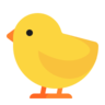 Emoji Baba csaj 🐤 image - Microsoft Classic 2D style