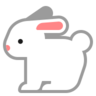 兔子 Emoji 🐇 image - Microsoft Classic 2D style