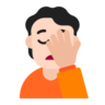 Person Facepalming: Light Skin Tone Emoji 🤦🏻 image - Microsoft Classic 2D style