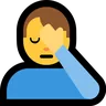 Man Facepalming Emoji 🤦‍♂️ image - Microsoft Windows 10 Segoe UI Emoji style