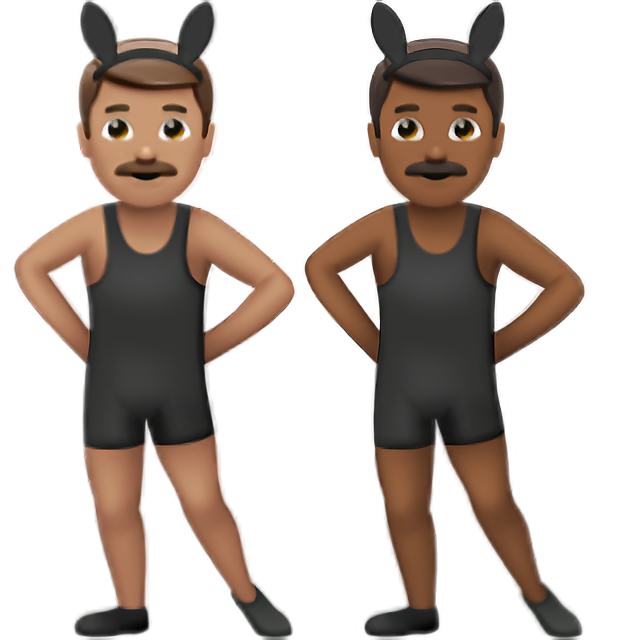 Men With Bunny Ears: Medium Skin Tone, Medium-Dark Skin Tone