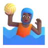 Person Playing Water Polo: Medium-Dark Skin Tone Emoji 🤽🏾 image - Microsoft 3D Fluent style