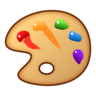 จานสีศิลปิน Emoji 🎨 image - Emojidex style
