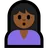 Person Pouting: Medium-Dark Skin Tone