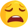 착용감이 좋은 얼굴 Emoji 😩 image - Facebook Messenger (2016) style