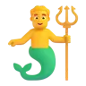 Merman Emoji 🧜‍♂️ image - Microsoft 3D Fluent style