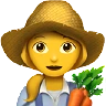 Woman Farmer Emoji 👩‍🌾 image - Apple style