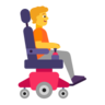 Person In Motorized Wheelchair Facing Right Emoji 🧑‍🦼‍➡️ image - Microsoft Classic 2D style