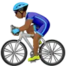 Man Biking: Medium-Dark Skin Tone Emoji 🚴🏾‍♂️ image - Apple style
