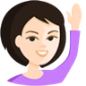 Person Raising Hand: Light Skin Tone Emoji 🙋🏻 image - Facebook Messenger (2016) style