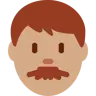 Man: Medium Skin Tone Emoji 👨🏽 image - Twitter / X (Twemoji) style