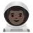 Man Astronaut: Dark Skin Tone