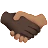 Handshake: Dark Skin Tone, Medium Skin Tone