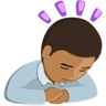 Person Bowing: Medium Skin Tone Emoji 🙇🏽 image - Facebook Messenger (2016) style