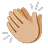 Clapping Hands: Medium-Light Skin Tone
