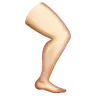 Leg: Light Skin Tone Emoji 🦵🏻 image - WhatsApp style