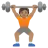 Person Lifting Weights: Medium Skin Tone