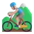Man Mountain Biking: Medium-Light Skin Tone