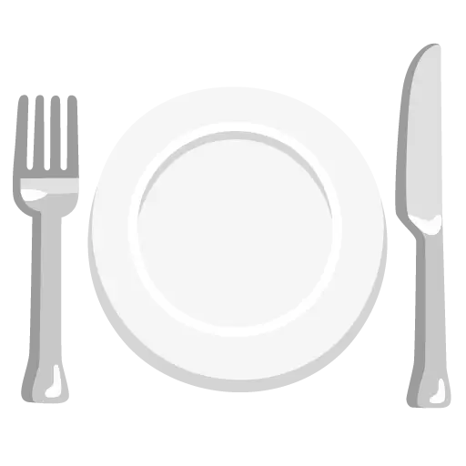 Fork And Knife With Plate
