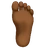 Foot: Medium-Dark Skin Tone
