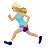 Woman Running: Medium-Light Skin Tone