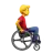 Man In Manual Wheelchair Facing Right