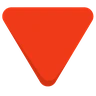 สามเหลี่ยมสีแดงชี้ลง Emoji 🔻 image - Skype style