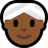 Woman Wearing Turban: Medium-Dark Skin Tone Emoji 👳🏾‍♀️ image - Microsoft Windows 10 Segoe UI Emoji style