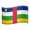 Flag: Central African Republic Emoji 🇨🇫 image - Apple style
